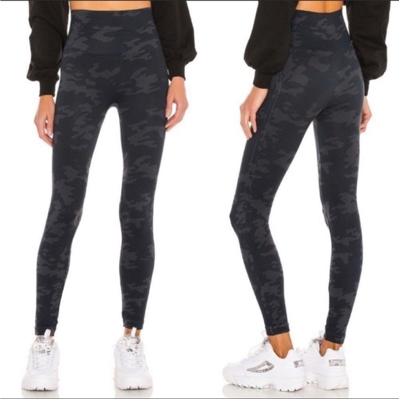 SPANX leggings voor dames Look at Me Now seamless legging, Black Camo, XS